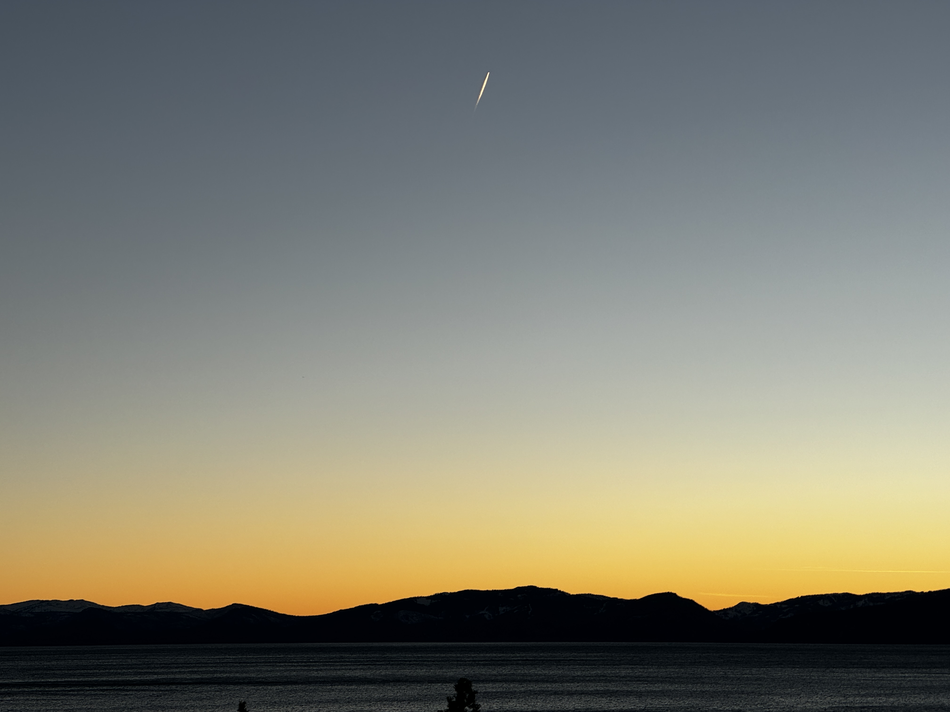 Sunset over mountains